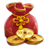 Bolsa con monedas